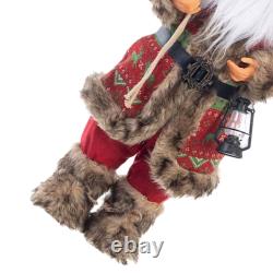 Standing Santa Claus Gift Statue Table Collectible Doll Santa Claus Figure