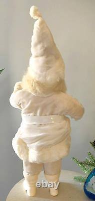 Stunning'60 Vtg SANTA CLAUS Ivory Suit RARE Display Arts NYC Display Figure 15