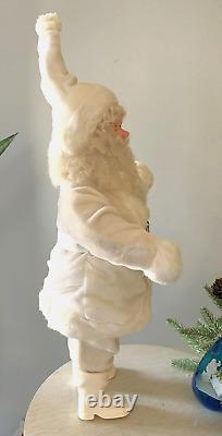 Stunning'60 Vtg SANTA CLAUS Ivory Suit RARE Display Arts NYC Display Figure 15