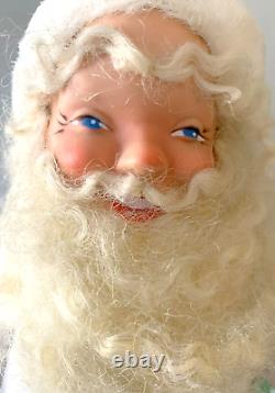 Stunning'60 Vtg SANTA CLAUS Ivory Suit RARE Display Arts NYC Display Figure 15