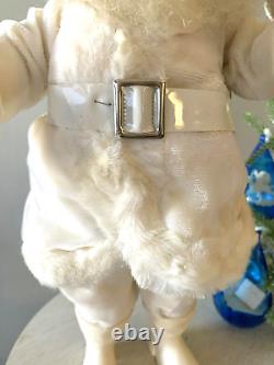 Stunning'60 Vtg SANTA CLAUS Ivory Suit RARE Display Arts NYC Display Figure 15