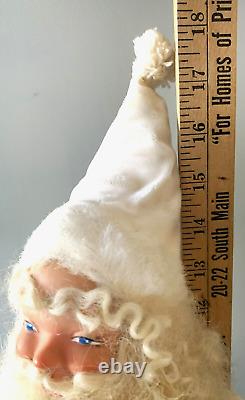 Stunning'60 Vtg SANTA CLAUS Ivory Suit RARE Display Arts NYC Display Figure 15