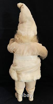 Stunning'60 Vtg SANTA CLAUS Ivory Suit RARE Display Arts NYC Display Figure 15