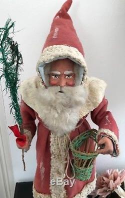 Stunning Early German Large Santa Claus Father Christmas Candy-container