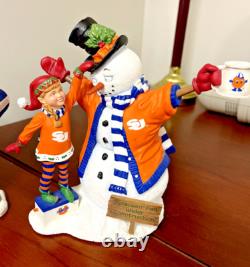 Syracuse University Cuse Danbury Mint Santa Claus Christmas Figurine Collection