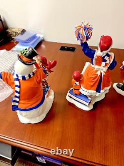Syracuse University Cuse Danbury Mint Santa Claus Christmas Figurine Collection
