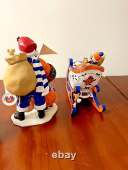 Syracuse University Cuse Danbury Mint Santa Claus Christmas Figurine Collection