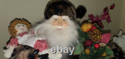 TELCO International Santa Clause Christmas Figurine Folk Art Decor 21 Tall