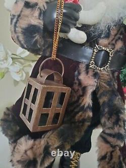 TELCO International Santa Clause Christmas Figurine Folk Art Decor 21 Tall
