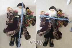 TELCO International Santa Clause Christmas Figurine Folk Art Decor 21 Tall
