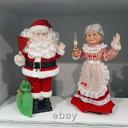 Telco Animated Motion Santa & Mrs Claus 24 figures + original boxes 1988 Exc