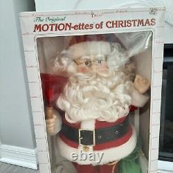 Telco Animated Motion Santa & Mrs Claus 24 figures + original boxes 1988 Exc