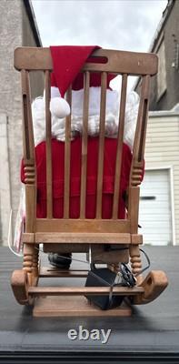 Telco Animated Rocking Chair Santa Claus With Pipe 18 Display Figure Motion
