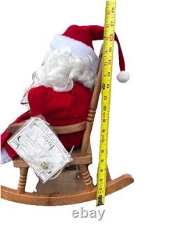 Telco Animated Rocking Chair Santa Claus With Pipe 18 Display Figure Motion