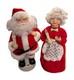 Telco Animated Santa & Mrs Claus Lighted Figures Christmas On Main Street 1994