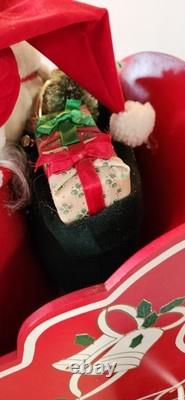 Telco Motion-ettes of Christmas Santa In His Sleigh Musical Lighted