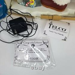 Telco Santa Claus Motion-ettes Lighted Ice Fishing w Box VIDEO Vintage 1997