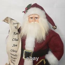 Texas A&M Christmas Santa Claus Decor with Bag Approx 15in Figure Holiday Statue