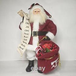 Texas A&M Christmas Santa Claus Decor with Bag Approx 15in Figure Holiday Statue