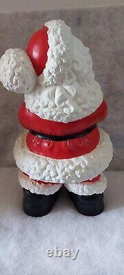 The CUTEST Vintage Retro Atlantic Mold Ceramic Winking Santa Claus 19 Large