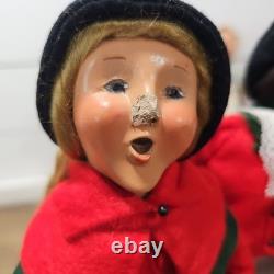 The Carolers Lot Of 10 Vtg Christmas Figures Santa Mrs Claus Decor Byers Choice