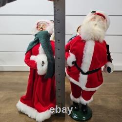 The Carolers Lot Of 10 Vtg Christmas Figures Santa Mrs Claus Decor Byers Choice