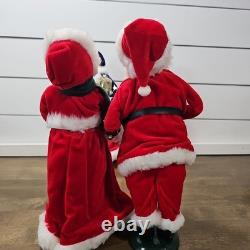 The Carolers Lot Of 10 Vtg Christmas Figures Santa Mrs Claus Decor Byers Choice