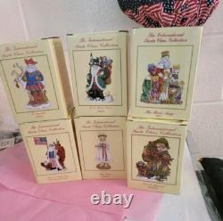 The International Santa Claus Collection Lot Of 6 Christmas Figures New