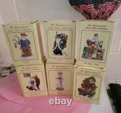 The International Santa Claus Collection Lot Of 6 Christmas Figures New