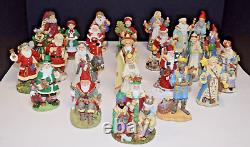 The International Santa Claus Collection Lot of 24 Figurines