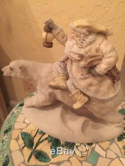 The Legend Of Santa Claus Into The Wind Victorian Ken Memoli Statue Ceramic