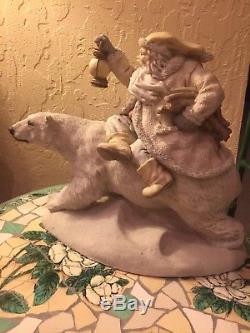 The Legend Of Santa Claus Into The Wind Victorian Ken Memoli Statue Ceramic