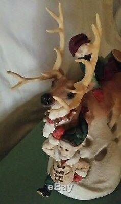 The Legend of Santa Claus Ken Memoli Reindeer Walk Numbered Eleves Sleigh 1991