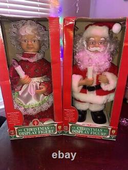 The Original Motion-ettes of Christmas Mr & Ms Claus, Christmas Display Figures