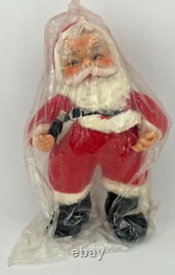 The Rushton vintage Coke Cola Santa Claus doll New Old Stock Mid Century