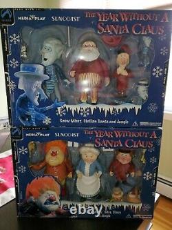 The Year Without A Santa Claus Figure Box Set Snow Miser Heat Miser Santa