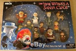 The Year Without A Santa Claus Figures. Neca Excellent 11 Piece Set Complete
