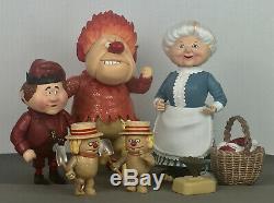 The Year Without A Santa Claus, Mrs. Claus, Heat Miser, Jingle, Action Figures, Used