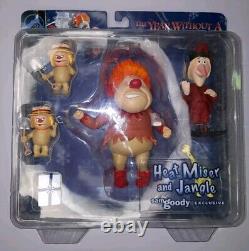 The Year Without a Santa Claus Heat Miser w Jangle Bell Sam Goody Figures OPENED