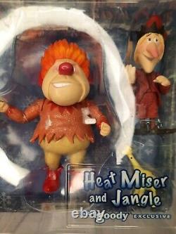 The Year Without a Santa Claus Heat Miser w Jangle Bell Sam Goody Figures OPENED