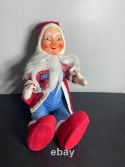 Tomte Elf Santa Claus Gnome Norwegian Swedish Stuffed Figure 19 Vintage