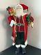 Traditional Vintage Santa Claus Figure 36 With Bag Of Gifts And Small Tree