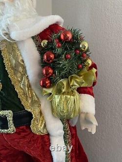Traditional Vintage Santa Claus Figure 36 with Christmas Themed Accessories