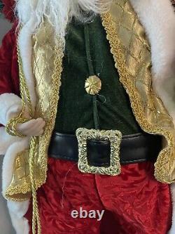 Traditional Vintage Santa Claus Figure 36 with Christmas Themed Accessories