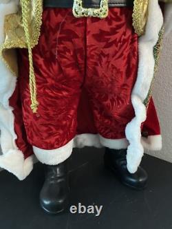 Traditional Vintage Santa Claus Figure 36 with Christmas Themed Accessories