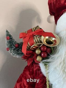 Traditional Vintage Santa Claus Figure 36 with Christmas Themed Accessories