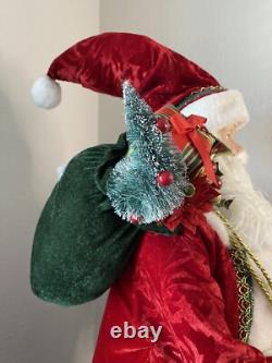 Traditional Vintage Santa Claus Figure 36 with Christmas Themed Accessories
