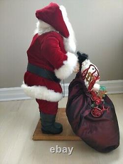 UNIQUE REALISTIC Santa Figure Art Doll Handcrafted Claus Vintage Christmas