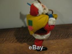 Ultra Rare Klumpe 1940s Roldan Wool Felt Santa Claus Doll Antique