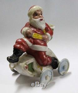 Unusual old Santa Claus Papa Noel hard plastic figure 1950